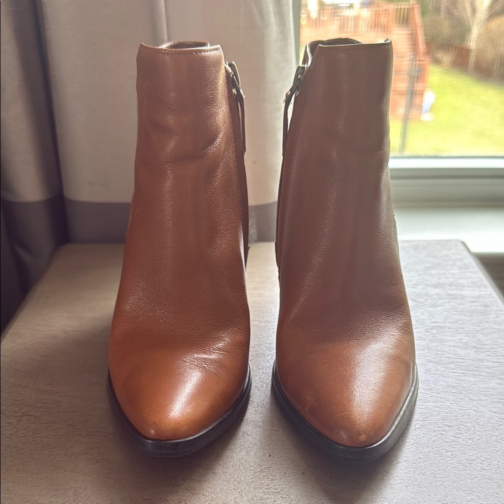 Brown Leather Ankle Boots